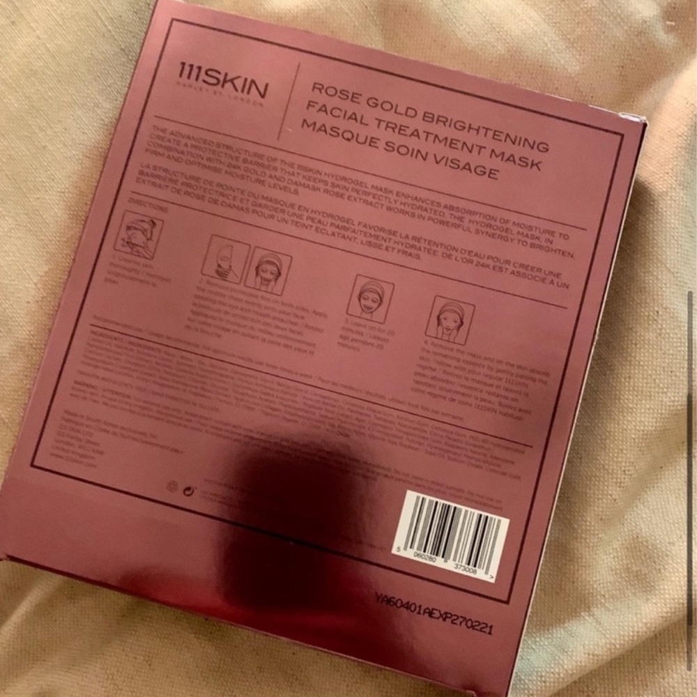 111 Skin Rose Gold Brightening Masks (5). - Picture 4 of 8